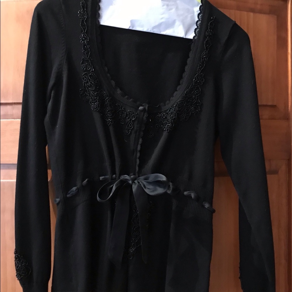 White House Black Market beaded ladies sweater.